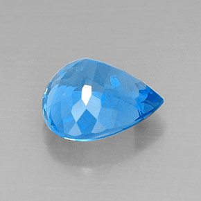 Topaz Gemstone in 13.2 x 11.9 mm Size for Sale, Topaz Stone in Swiss Blue Color
