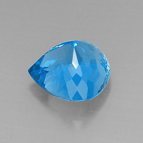Topaz Gemstone in 12.4 x 12.2 mm Size for Sale, Topaz Stone in Swiss Blue Color