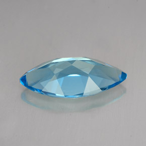 Topaz Gemstone in 18 x 9 mm (calibrated) Size for Sale, Topaz Stone in Swiss Blue Color