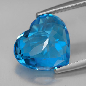Topaz Gemstone in 13 x 11.7 mm Size for Sale, Topaz Stone in Swiss Blue Color