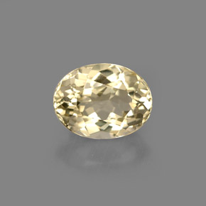 2.33 ct Yellow Topaz Gemstone, Topaz Gem in Oval Facet Shape for Sale.