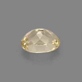 Topaz Gemstone in 9 x 7 mm (calibrated) Size for Sale, Topaz Stone in Light Yellow Color