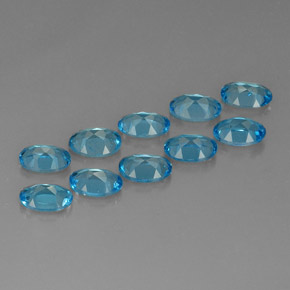 Topaz Gemstone in 6.2 x 4.4 mm Size for Sale, Topaz Stone in Swiss Blue Color
