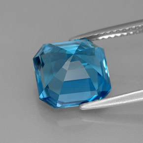 Topaz Gemstone in 9.5 x 9.5 mm Size for Sale, Topaz Stone in London Blue Color