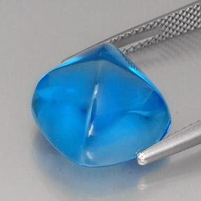 Topaz Gemstone in 12.9 x 12.9 mm Size for Sale, Topaz Stone in Swiss Blue Color