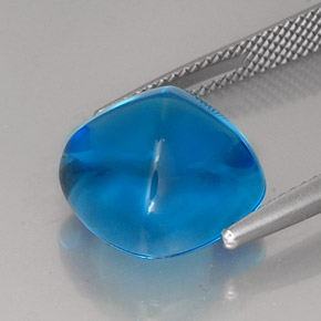 Topaz Gemstone in 12.1 x 12.1 mm Size for Sale, Topaz Stone in Swiss Blue Color