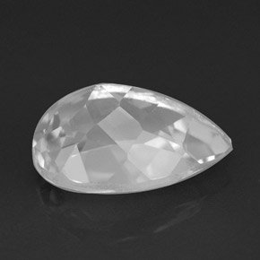 Topaz Gemstone in 12 x 8 mm (calibrated) Size for Sale, Topaz Stone in White Color