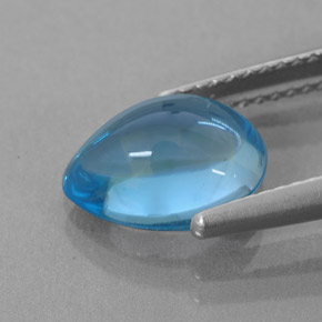 Topaz Gemstone in 10.7 x 8.3 mm Size for Sale, Topaz Stone in Swiss Blue Color
