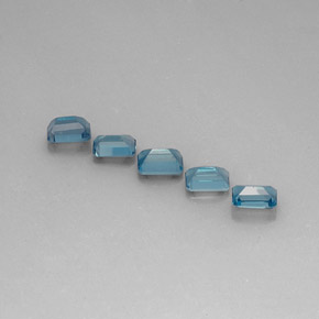 Topaz Gemstone in 6 x 4 mm (calibrated) Size for Sale, Topaz Stone in London Blue Color