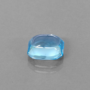 3.46 ct Blue Topaz Gemstone, Topaz Gem in Octagon Cabochon Shape for Sale.