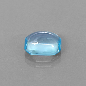3.43 ct Blue Topaz Gemstone, Topaz Gem in Octagon Cabochon Shape for Sale.