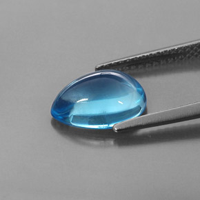 Topaz Gemstone in 10.7 x 8 mm Size for Sale, Topaz Stone in Swiss Blue Color