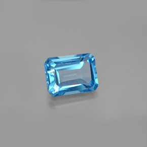 2.07 ct Blue Topaz Stone, Natural Topaz in Octagon Facet Shape for Sale