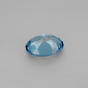 Topaz Gemstone in 9 x 7 mm (calibrated) Size for Sale, Topaz Stone in Swiss Blue Color