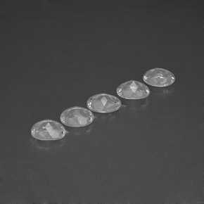 Topaz Gemstone in 8 x 6 mm (calibrated) Size for Sale, Topaz Stone in White Color
