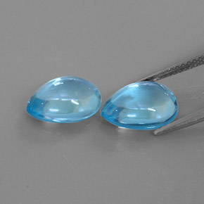Topaz Gemstone in 10.7 x 8.2 mm Size for Sale, Topaz Stone in Swiss Blue Color
