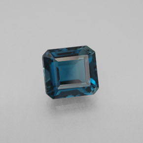 2.49 ct Blue Topaz Stone, Natural Topaz in Octagon Facet Shape for Sale