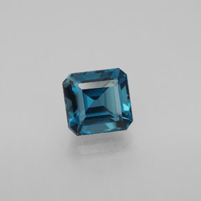 2.14 ct Blue Topaz Gemstone, Topaz Gem in Octagon Facet Shape for Sale.