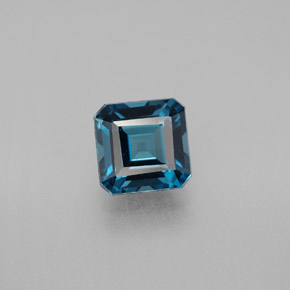1.93 ct Blue Topaz Gemstone, Topaz Gem in Octagon Facet Shape for Sale.