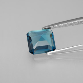 Topaz Gemstone in 6.7 x 6.6 mm Size for Sale, Topaz Stone in London Blue Color