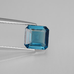 1.43 ct Blue Topaz Stone, Natural Topaz in Octagon Facet Shape for Sale