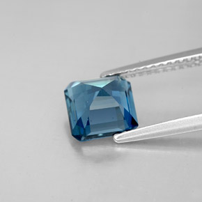 Topaz Gemstone in 6.9 x 6.9 mm Size for Sale, Topaz Stone in London Blue Color