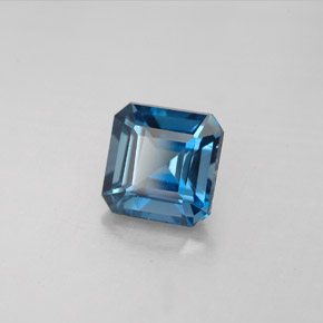 2.28 ct Blue Topaz Stone, Natural Topaz in Octagon Facet Shape for Sale