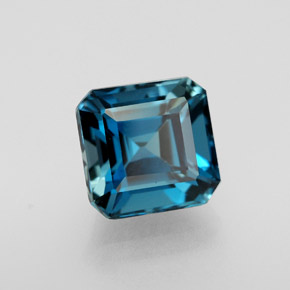 2.38 ct Blue Topaz Stone, Natural Topaz in Octagon Facet Shape for Sale