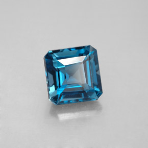 2.32 ct Blue Topaz Stone, Natural Topaz in Octagon Facet Shape for Sale