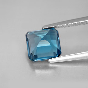 Topaz Gemstone in 7.4 x 7.2 mm Size for Sale, Topaz Stone in London Blue Color