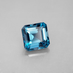 2.16 ct Blue Topaz Stone, Natural Topaz in Octagon Facet Shape for Sale