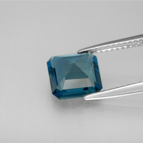 Topaz Gemstone in 7.9 x 7.8 mm Size for Sale, Topaz Stone in London Blue Color