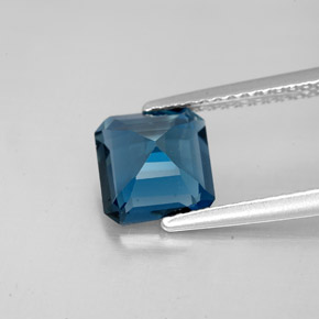 Topaz Gemstone in 7.2 x 6.9 mm Size for Sale, Topaz Stone in London Blue Color