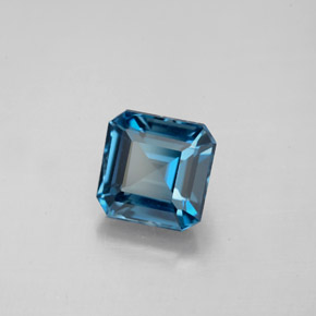 2.20 ct Blue Topaz Stone, Natural Topaz in Octagon Facet Shape for Sale