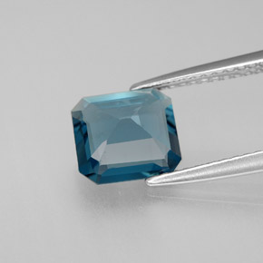 Topaz Gemstone in 7.8 x 7.3 mm Size for Sale, Topaz Stone in London Blue Color