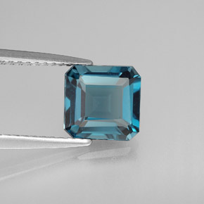 2.09 ct Blue Topaz Stone, Natural Topaz in Octagon Facet Shape for Sale