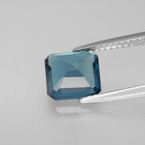 Topaz Gemstone in 7.5 x 7.3 mm Size for Sale, Topaz Stone in London Blue Color
