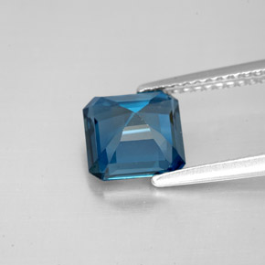 Topaz Gemstone in 7.3 x 7.3 mm Size for Sale, Topaz Stone in London Blue Color