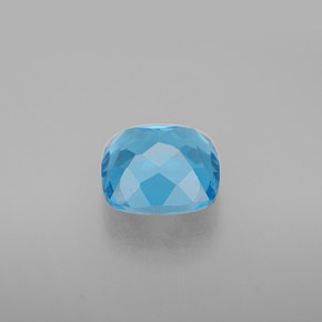 Topaz Gemstone in 8.3 x 8.1 mm Size for Sale, Topaz Stone in Swiss Blue Color