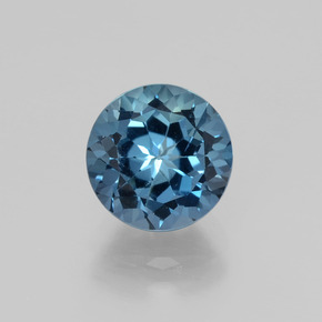 2.65 ct Blue Topaz Gemstone, Topaz Gem in Round Facet Shape for Sale.