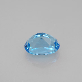 Topaz Gemstone in 8 x 6 mm (calibrated) Size for Sale, Topaz Stone in Swiss Blue Color