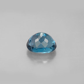 Topaz Gemstone in 8 x 6 mm (calibrated) Size for Sale, Topaz Stone in London Blue Color