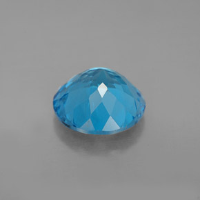 Topaz Gemstone in 9 mm (calibrated) Size for Sale, Topaz Stone in Swiss Blue Color