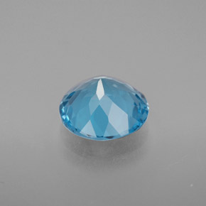 Topaz Gemstone in 9 mm (calibrated) Size for Sale, Topaz Stone in Swiss Blue Color