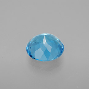 Topaz Gemstone in 9 mm (calibrated) Size for Sale, Topaz Stone in Swiss Blue Color