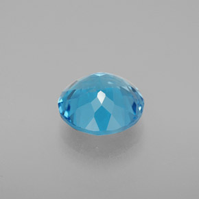 Topaz Gemstone in 9 mm (calibrated) Size for Sale, Topaz Stone in Swiss Blue Color