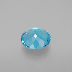 Topaz Gemstone in 9 mm (calibrated) Size for Sale, Topaz Stone in Swiss Blue Color