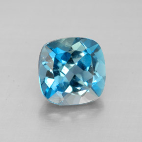 2.00 ct Blue Topaz Gemstone, Topaz Gem in Cushion-Cut Shape for Sale.