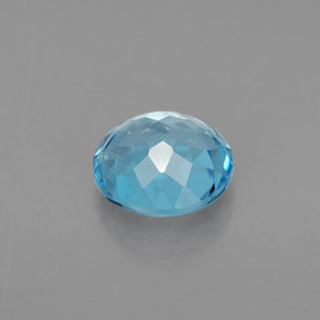 Topaz Gemstone in 7 mm (calibrated) Size for Sale, Topaz Stone in Swiss Blue Color