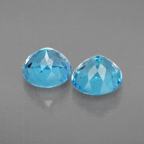 Topaz Gemstone in 7 mm (calibrated) Size for Sale, Topaz Stone in Swiss Blue Color